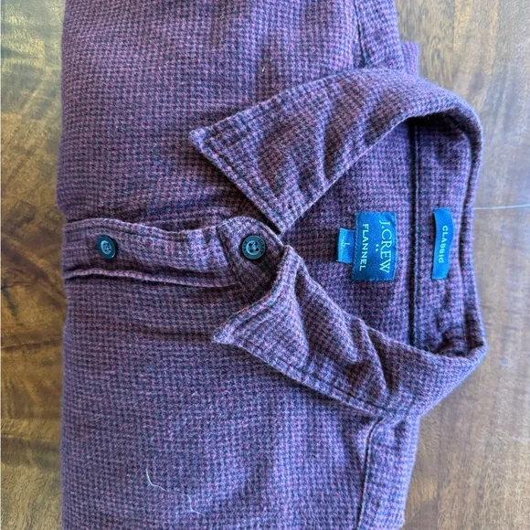 J. Crew Burgundy Checkered Shirt - Picture 1 of 4